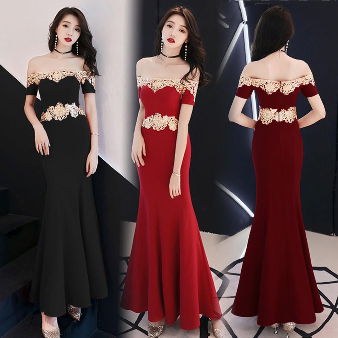 Red prom dress on sale bodycon