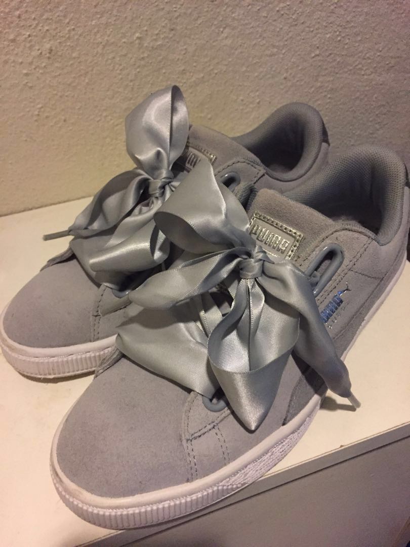 puma basket heart womens