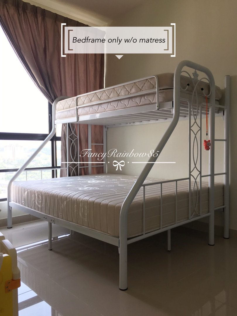 Queen double top decker bed
