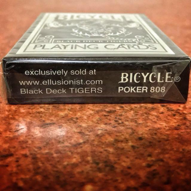 RARE) Bicycle Black Tiger Deck - 1st Edition, Hobbies & Toys, Toys RARE) Bicycle Black Tiger Deck - 1st Edition, Hobbies & Toys, Toys