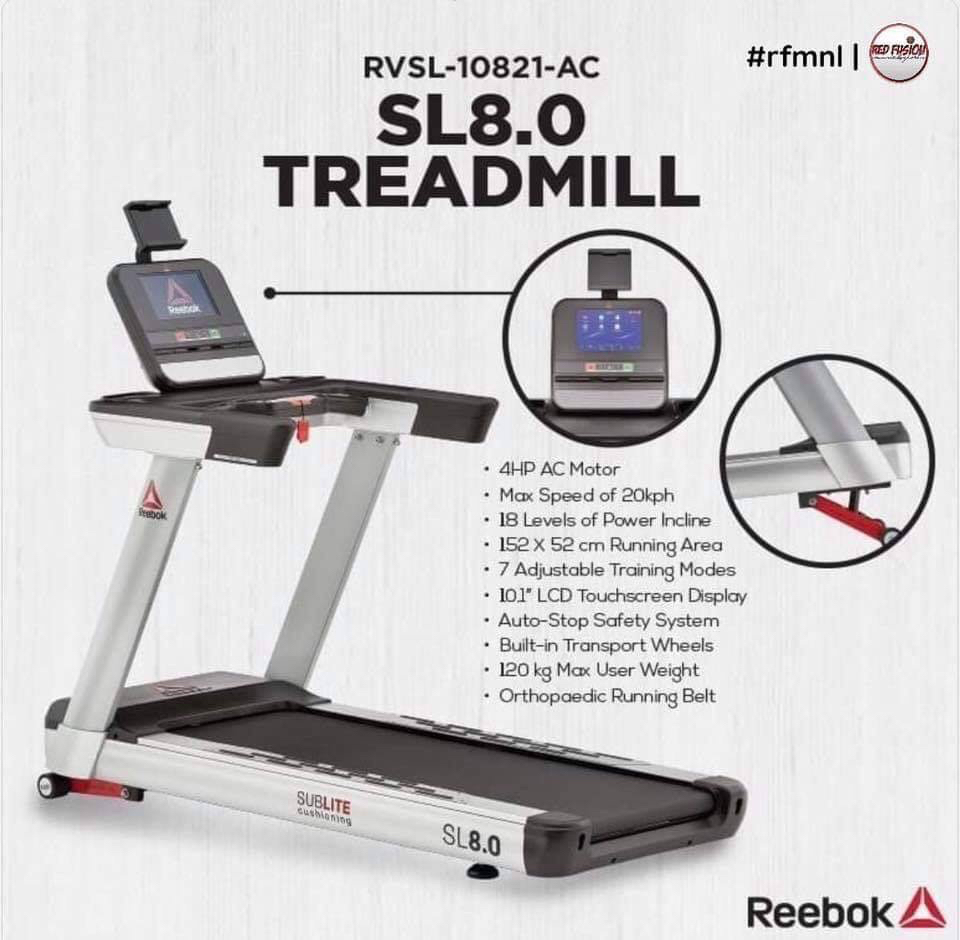 reebok sl8 0 ac treadmill
