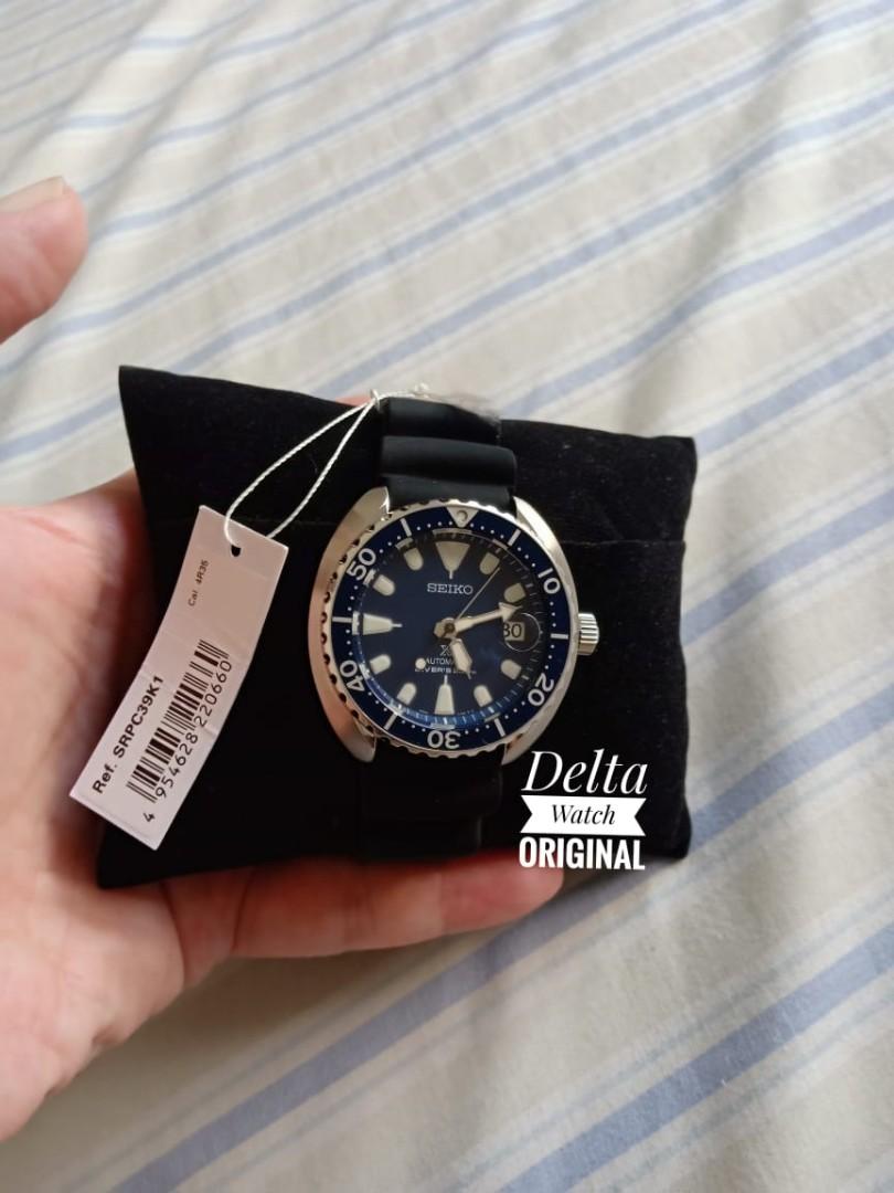 Seiko Prospex SRPC39k1 Mini turtle Dial Blue Brand New Garansi resmi,  Fesyen Pria, Jam Tangan di Carousell