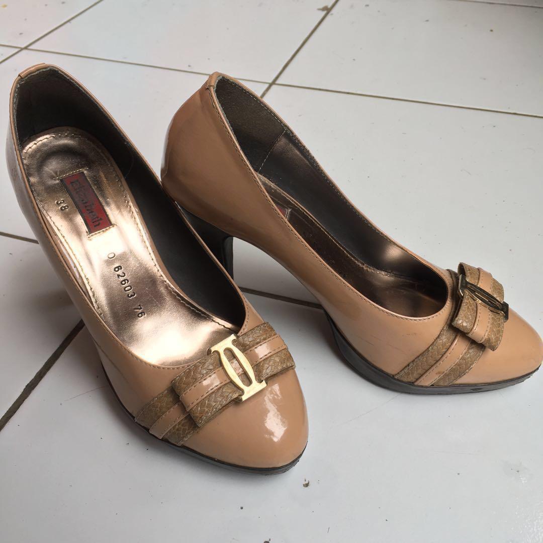 Sepatu High Heels Nude Elizabeth Fesyen Wanita Sepatu Di Carousell