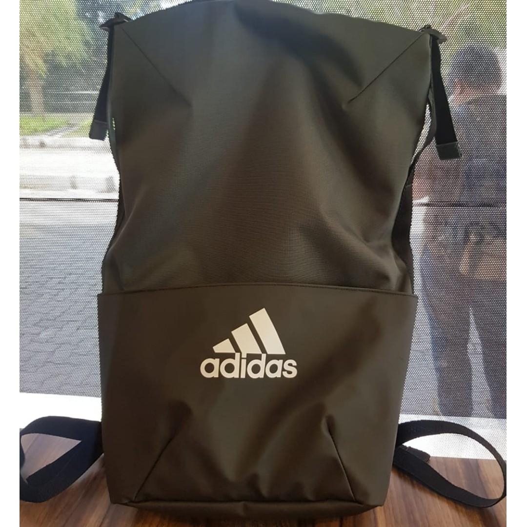 Adidas Zne Core Backpack Bag School Soccer Hiking Cycling Casual Khaki