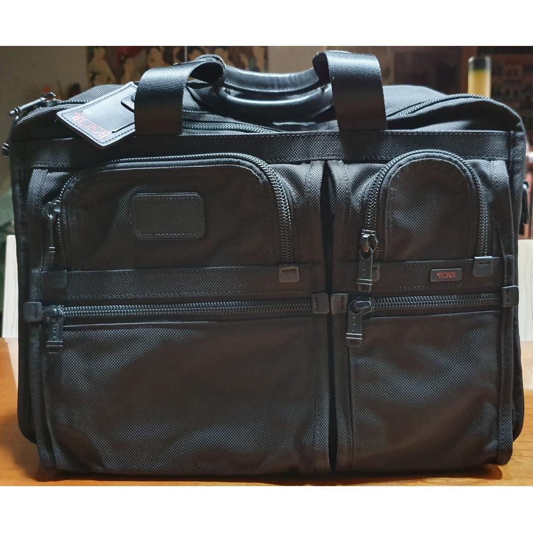 Tumi Alpha 26160DH Large Expandable Organizer Laptop Briefcase