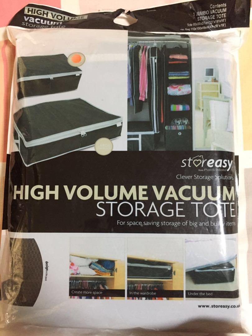 vacuum storage tote
