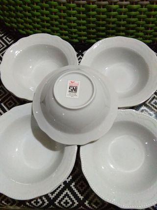 Mangkok kecil ada 8 pcs putih SNI