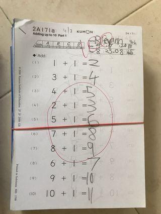 affordable kumon math a for sale books magazines carousell singapore