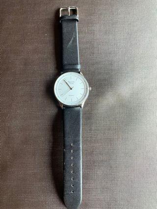 Alexandre Christie Leather Watch