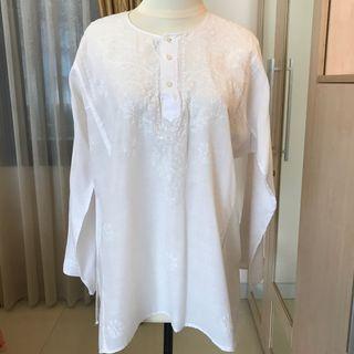 Blus Muslim Putih