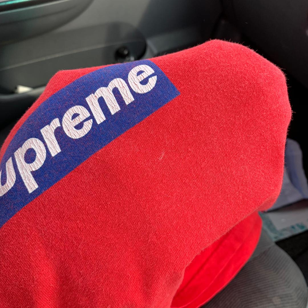 Supreme Supreme Purple on Red box logo tee