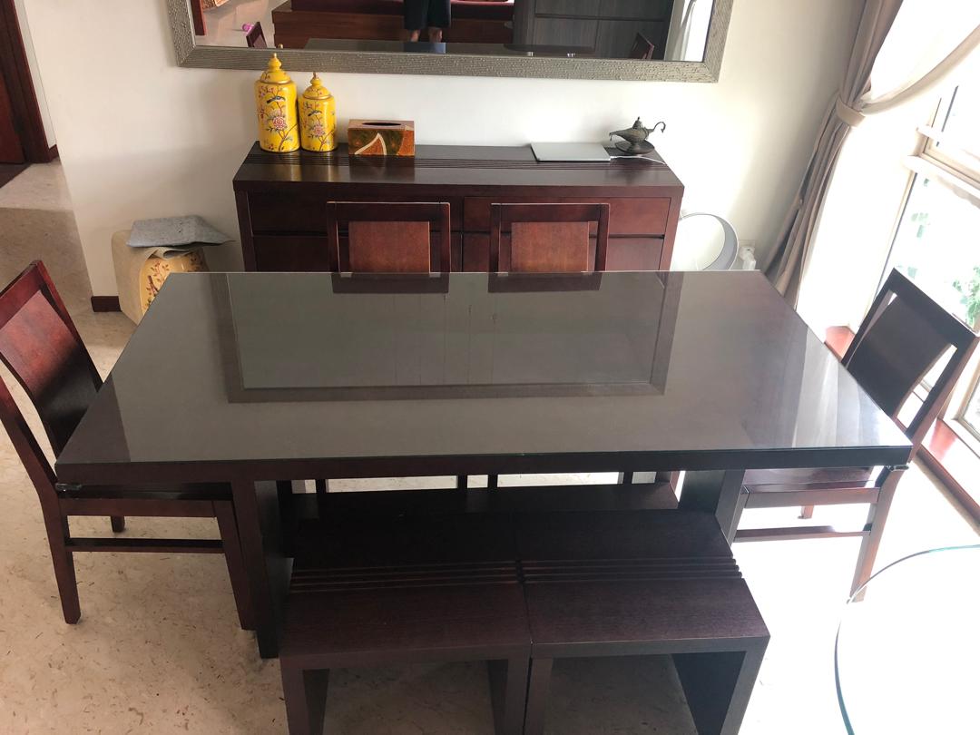 6 Seater Dining Table From Zen Tradition Furniture Tables Chairs On Carousell