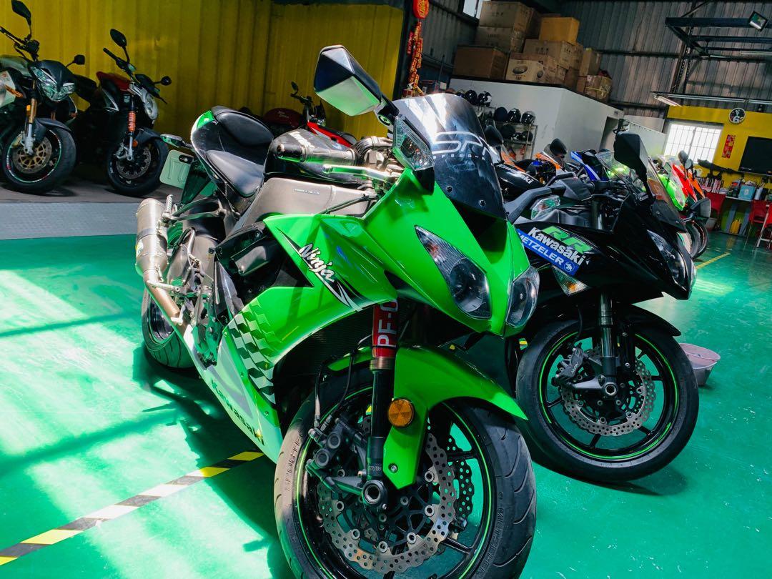 出售二手中古跑車kawasaki Zx6r Zx10r 圓夢重機優惠中 機車 重機在旋轉拍賣