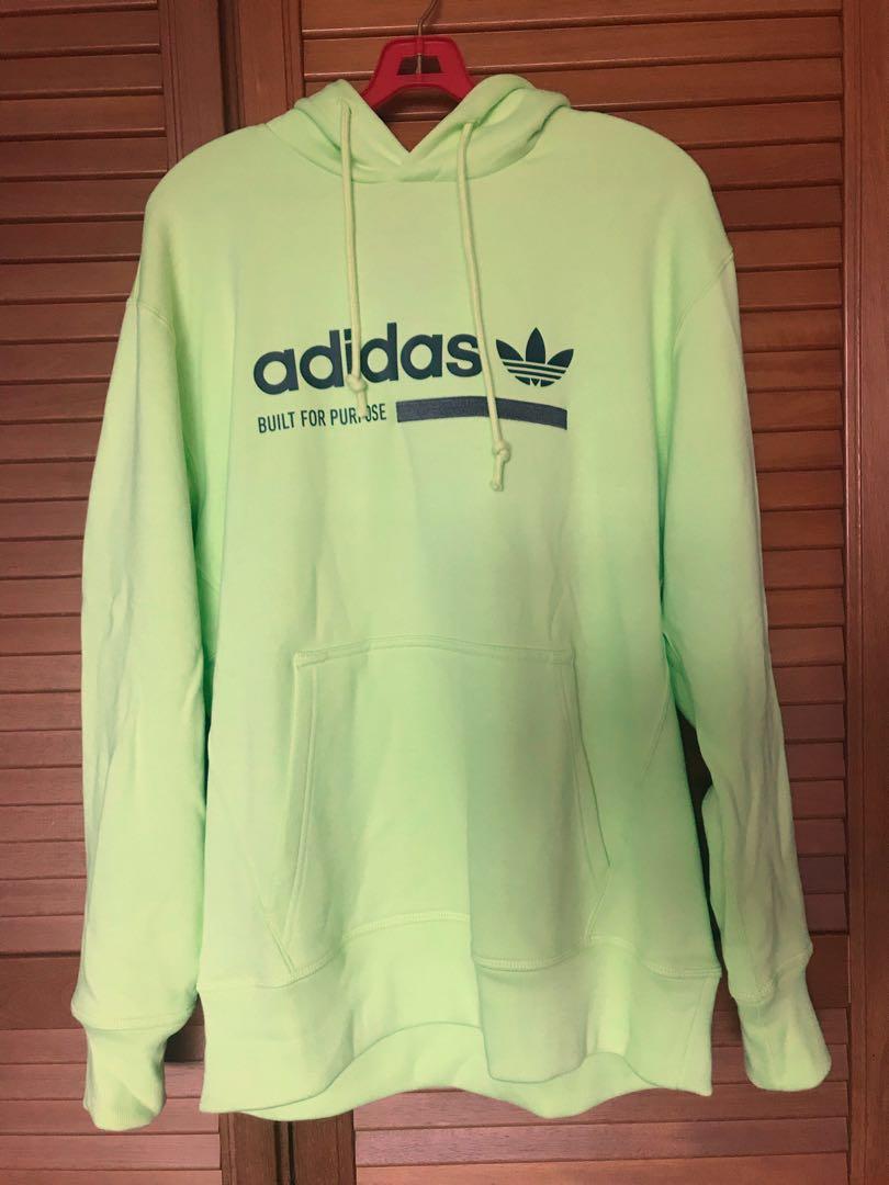 neon green adidas hoodie