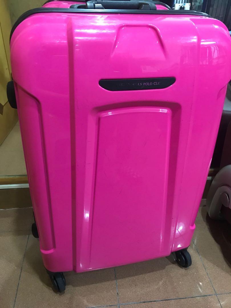 Beverly hills polo club suitcase shop pink