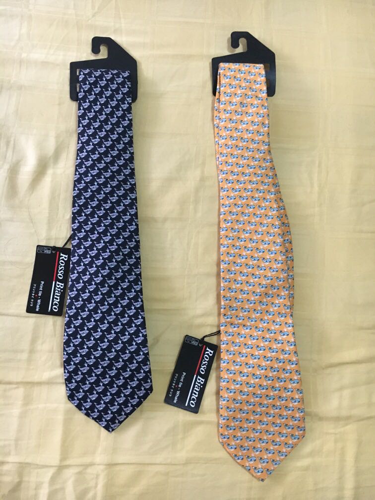 Both At 22 Rosso Bianco Neck Tie Men S Fashion Accessories Ties Formals On Carousell