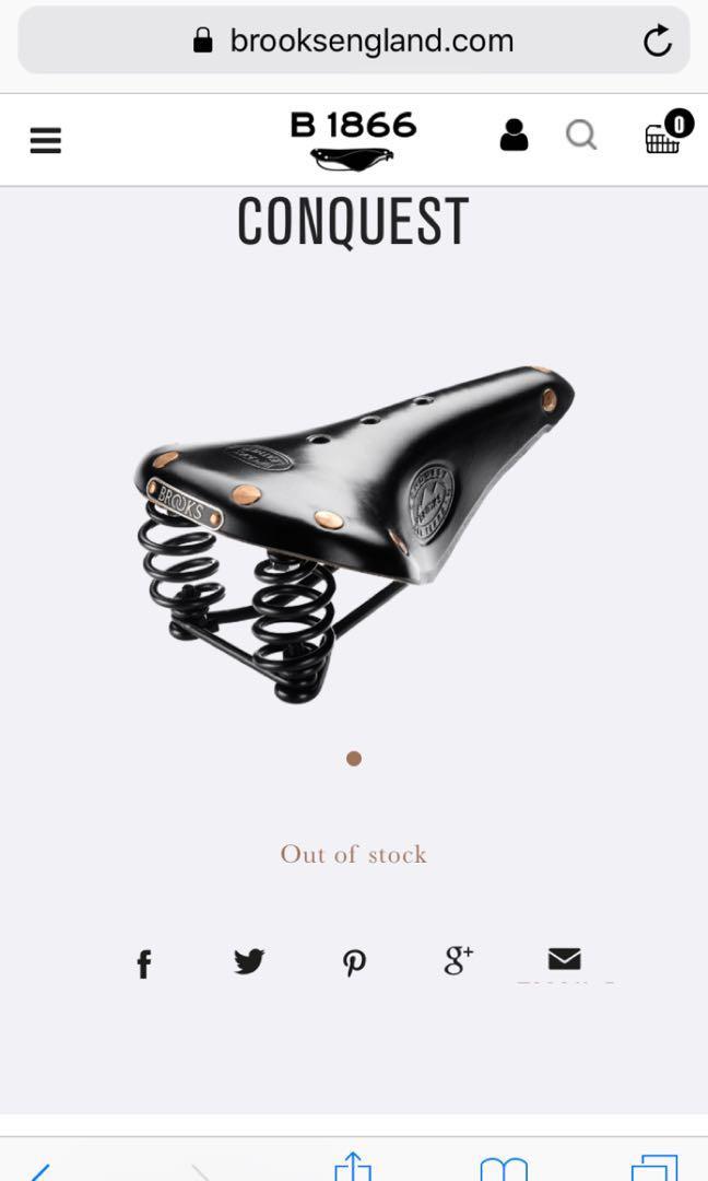 brooks conquest saddle