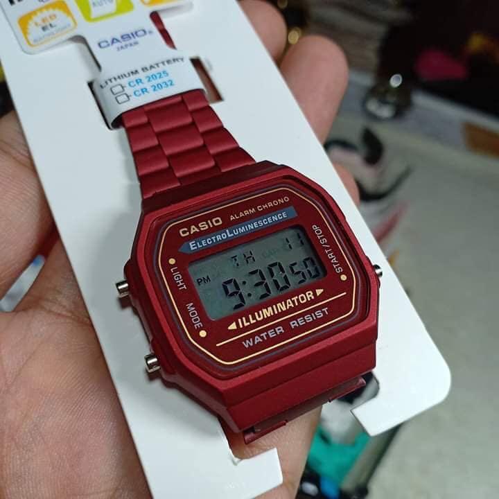 casio vintage matte red price