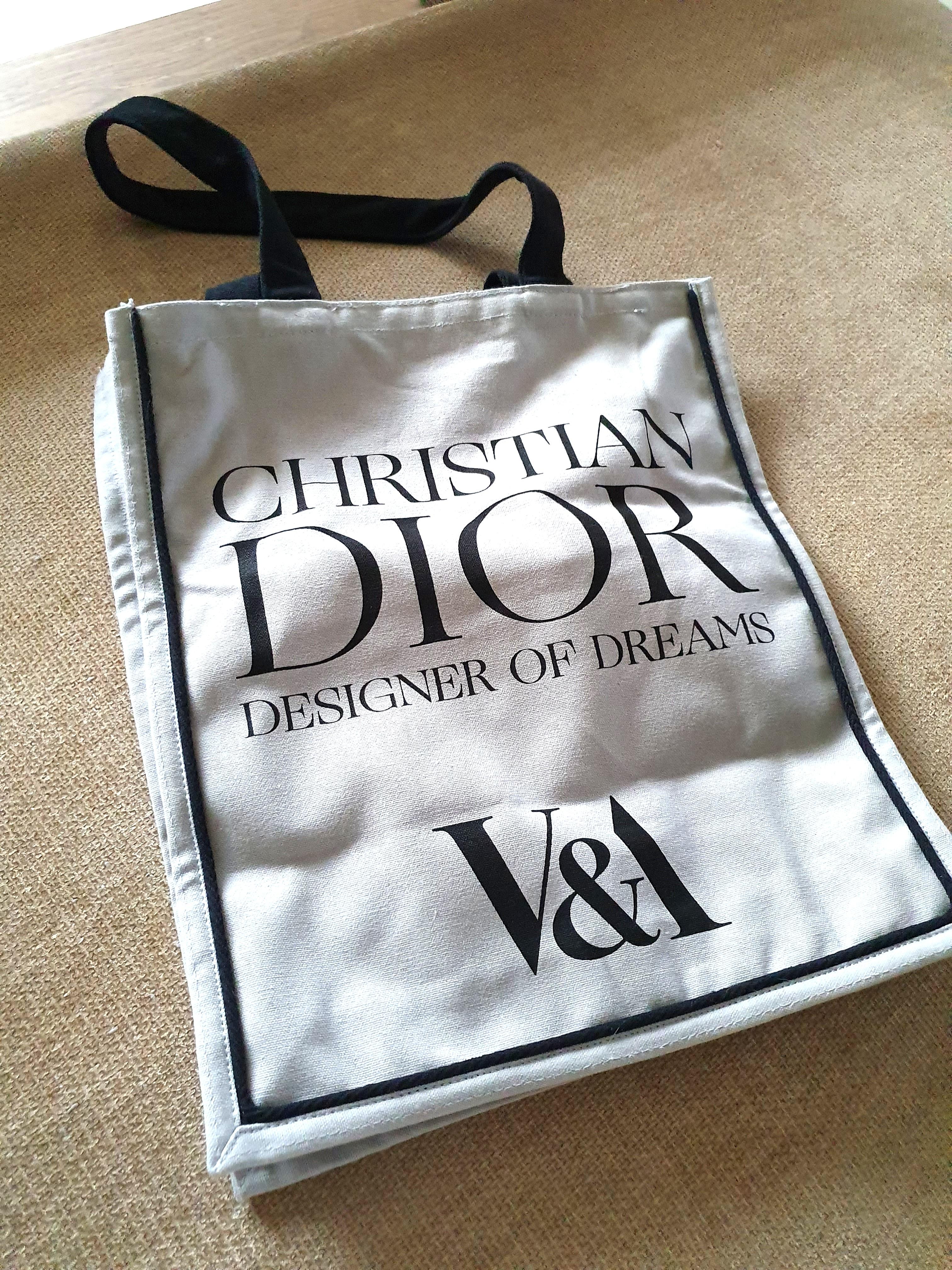 dior exhibition tote bag