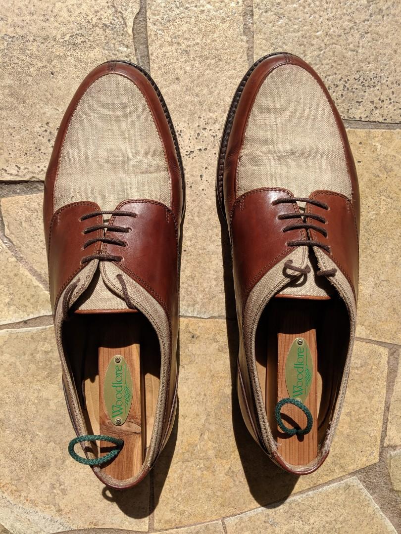 two tone derby shoes