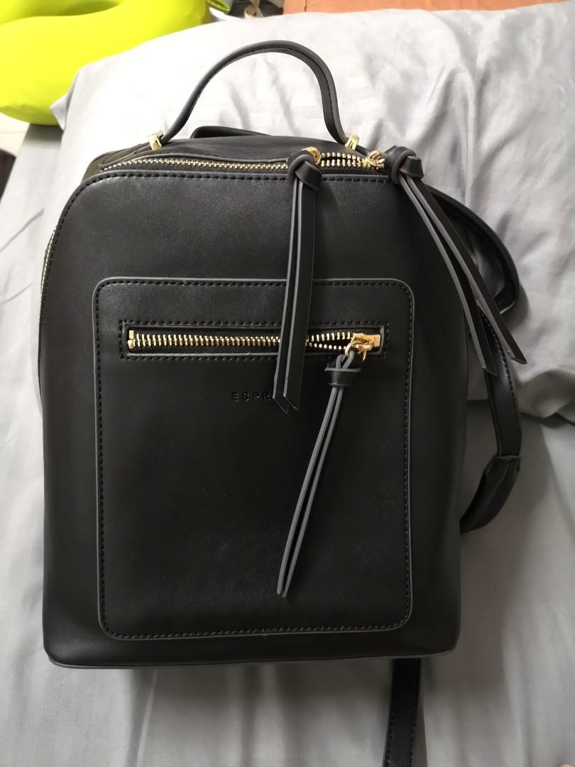 Esprit leather backpack outlet