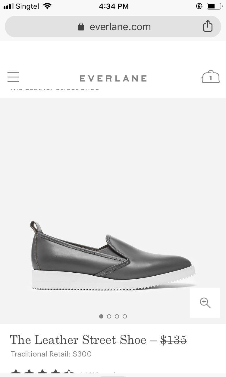 Everlane leather street shoe loafer Women s Fashion Footwear Loafers on Carousell