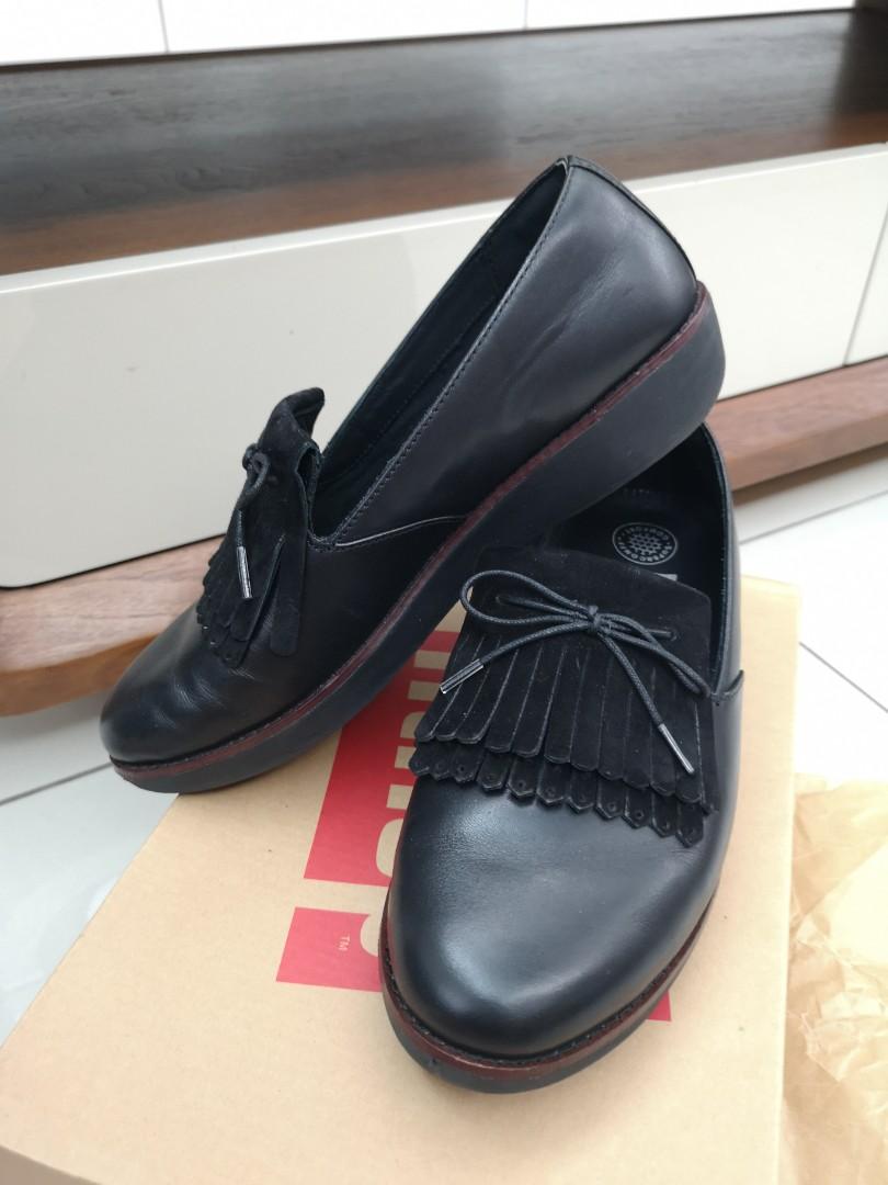 Fitflop Black Tessa Fringed rayathon50