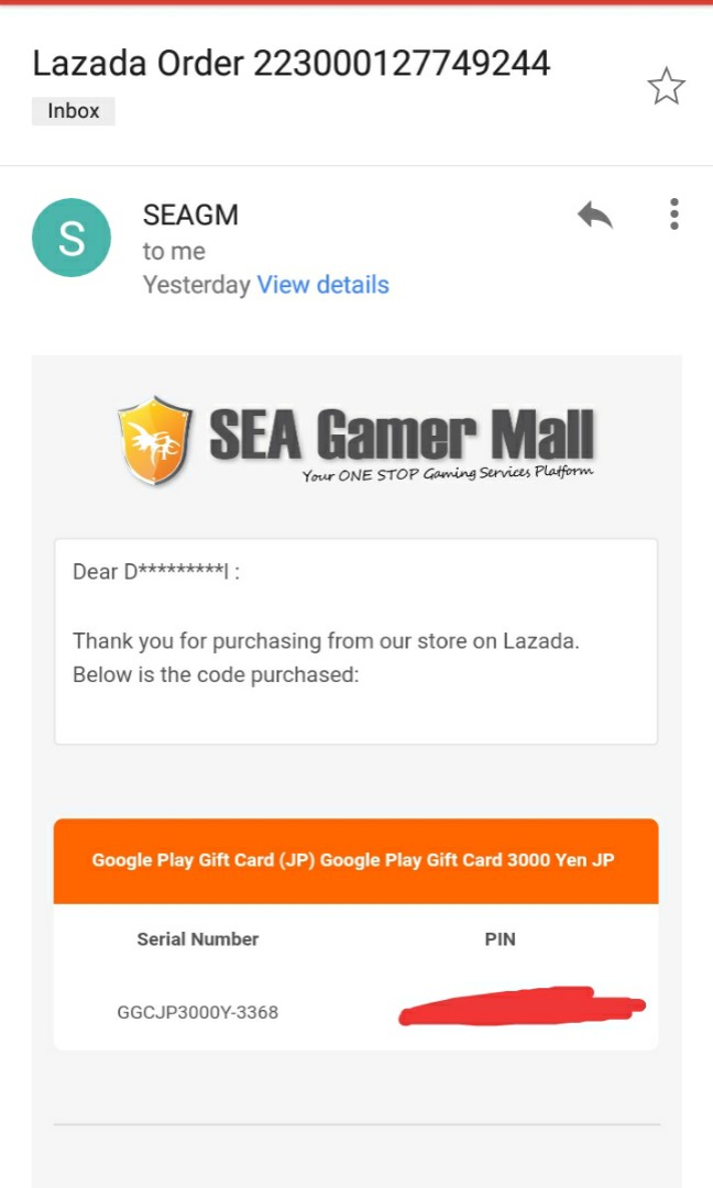 Google Gift Card Japan Services Others On Carousell