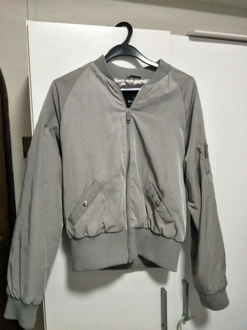 Grey Bomber Jacket - Cotton On, Women's 