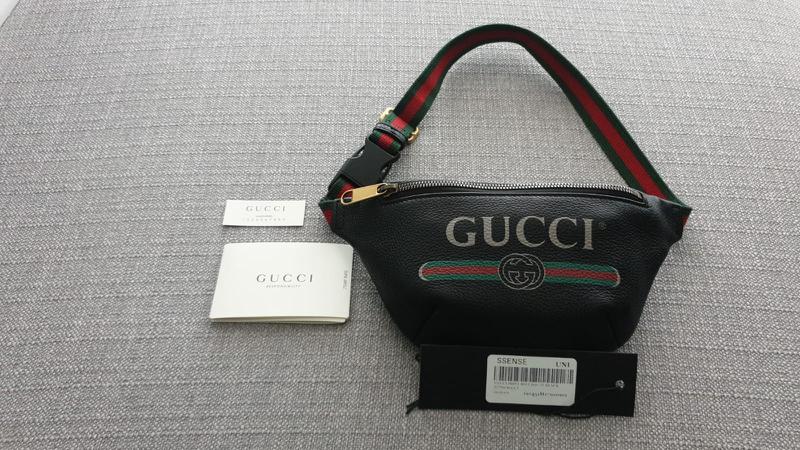 Gucci Print Belt Bag In Black Men s Fashion Bags Belt bags