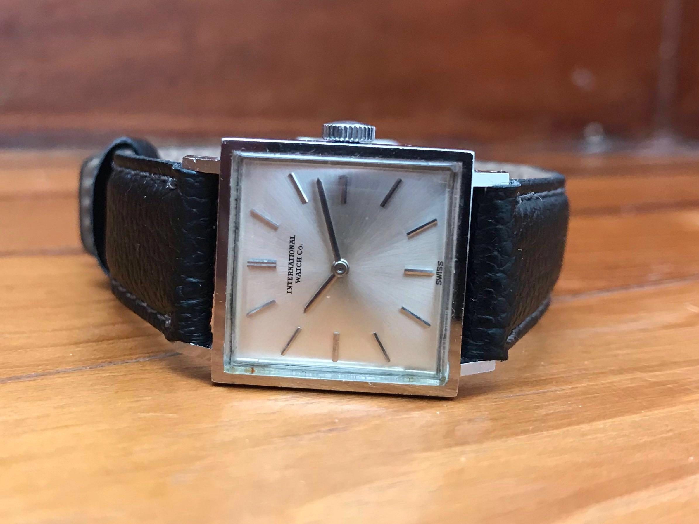 retro square watch