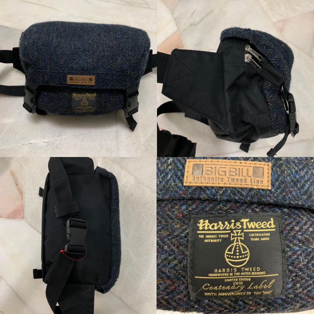 Harris Tweed x Big Bill Waist Bag, Men's Fashion, Bags, Sling Bags on  Carousell