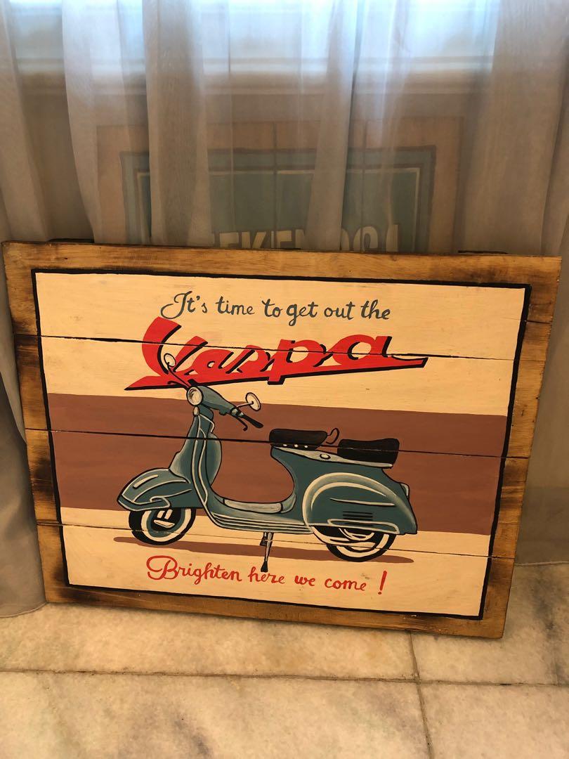 Hiasan Dinding Vespa Perabotan Rumah Di Carousell