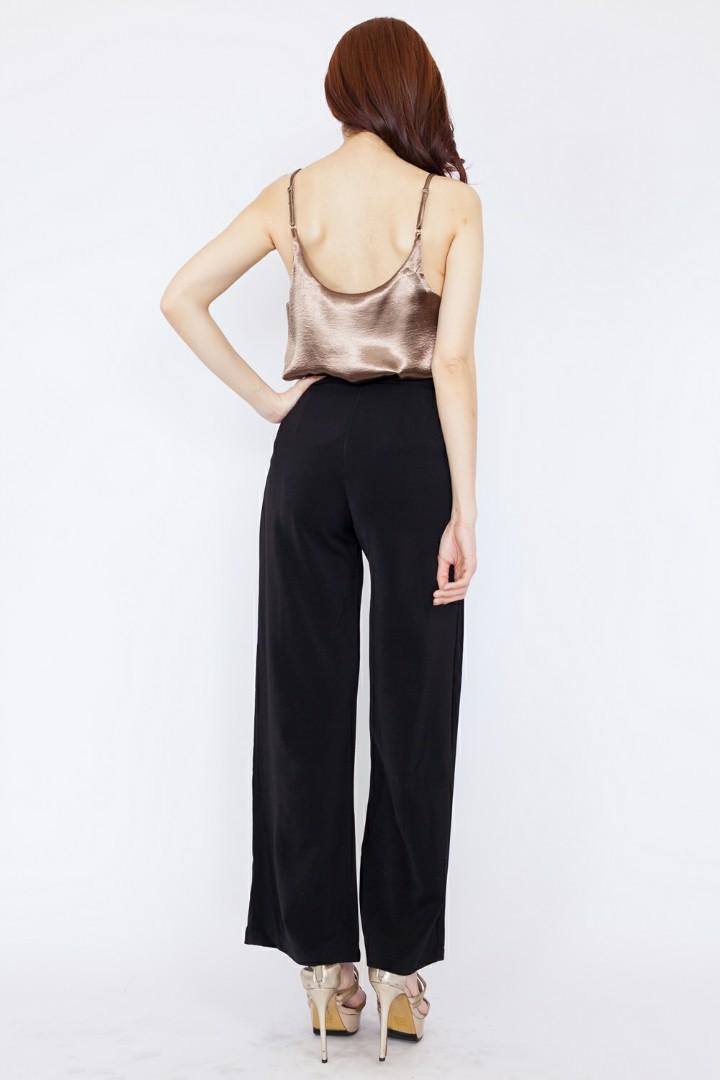 Hook Clothing Slit Front Flare Pants, Women's Fashion, Bottoms, Skirts