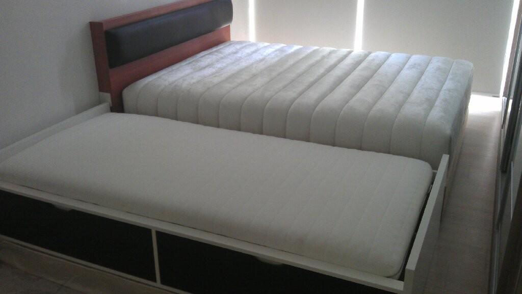 IKEA Mandal bed frame (queen size) + FOC headboard, Furniture & Home Living, Furniture, Bed