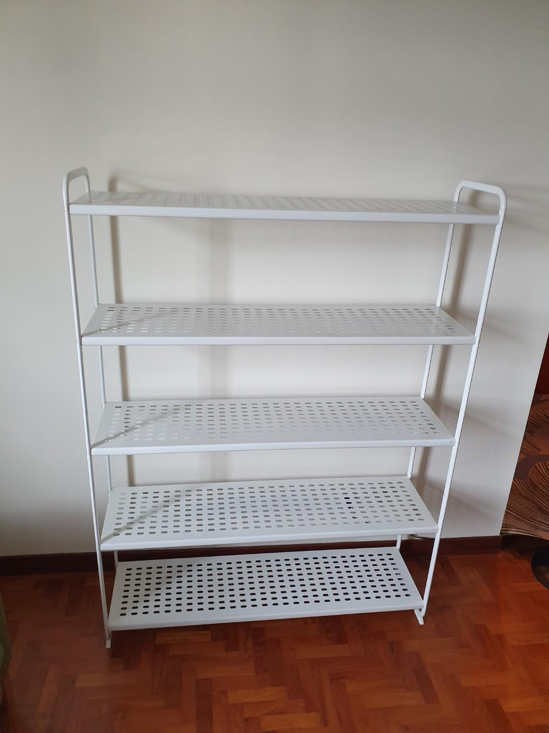 White metal shop bookcase ikea