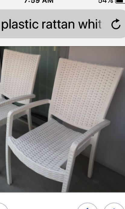 Ikea Plastic Rattan Outdoor Chairs On Hold Furniture Tables Chairs On Carousell