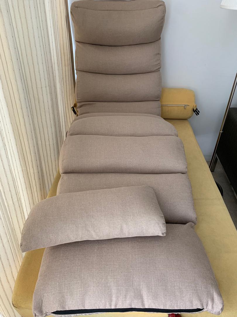 Jiji Japanese MultiFold lazy Sofa Chair (fabric) 226cm, Furniture