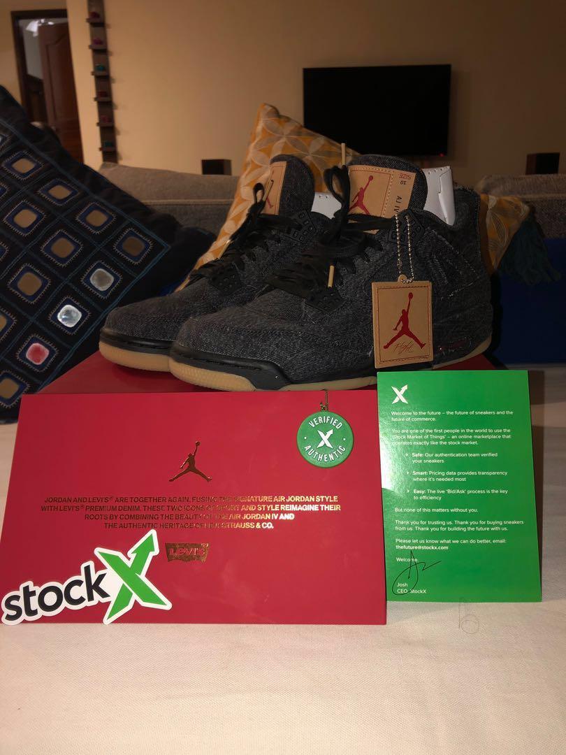 Jordan 4 levis stockx sale