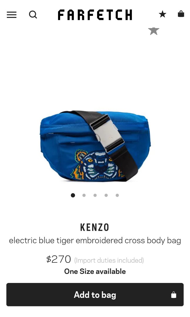 blue kenzo bag