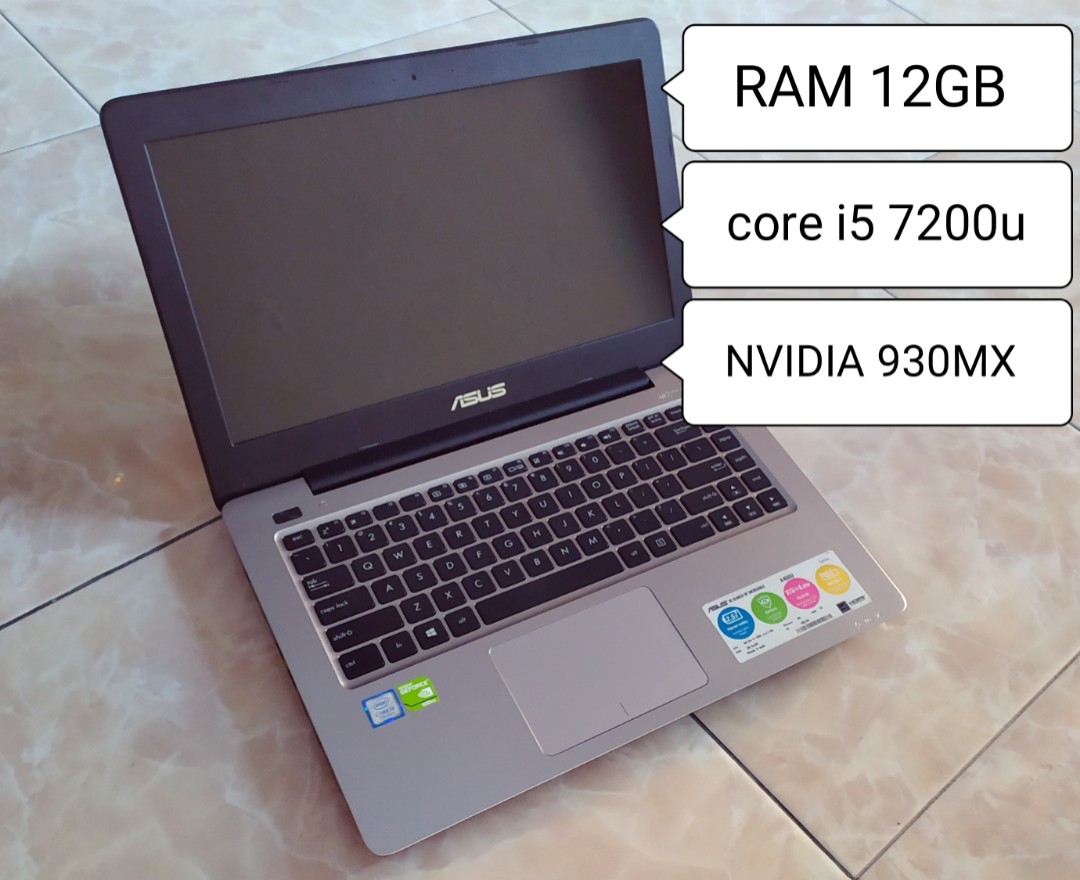 Laptop Asus A456ur Gold Ram 12gb Elektronik Komputer Laptop Di Carousell