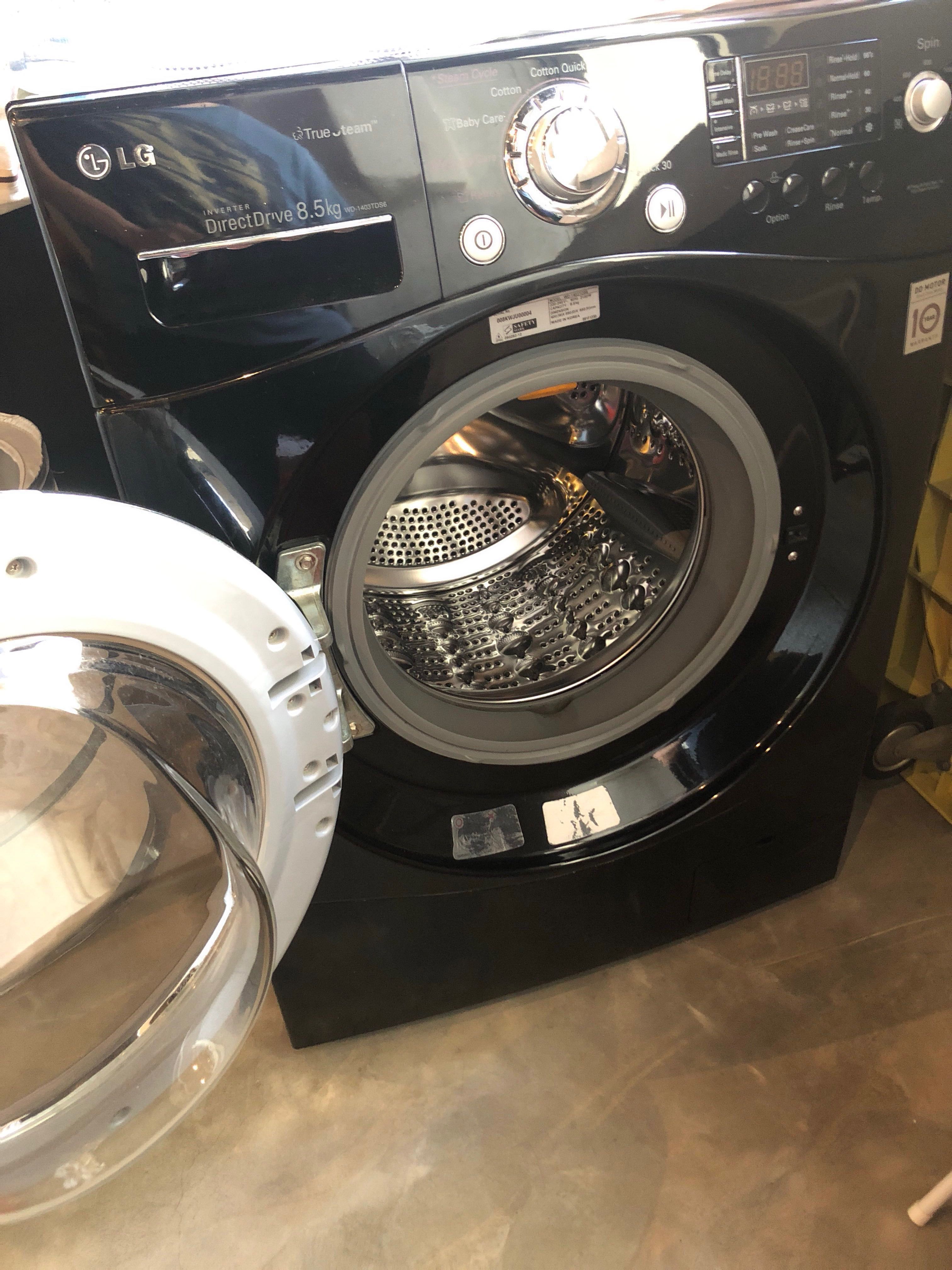 Lg washing hot sale machine black colour