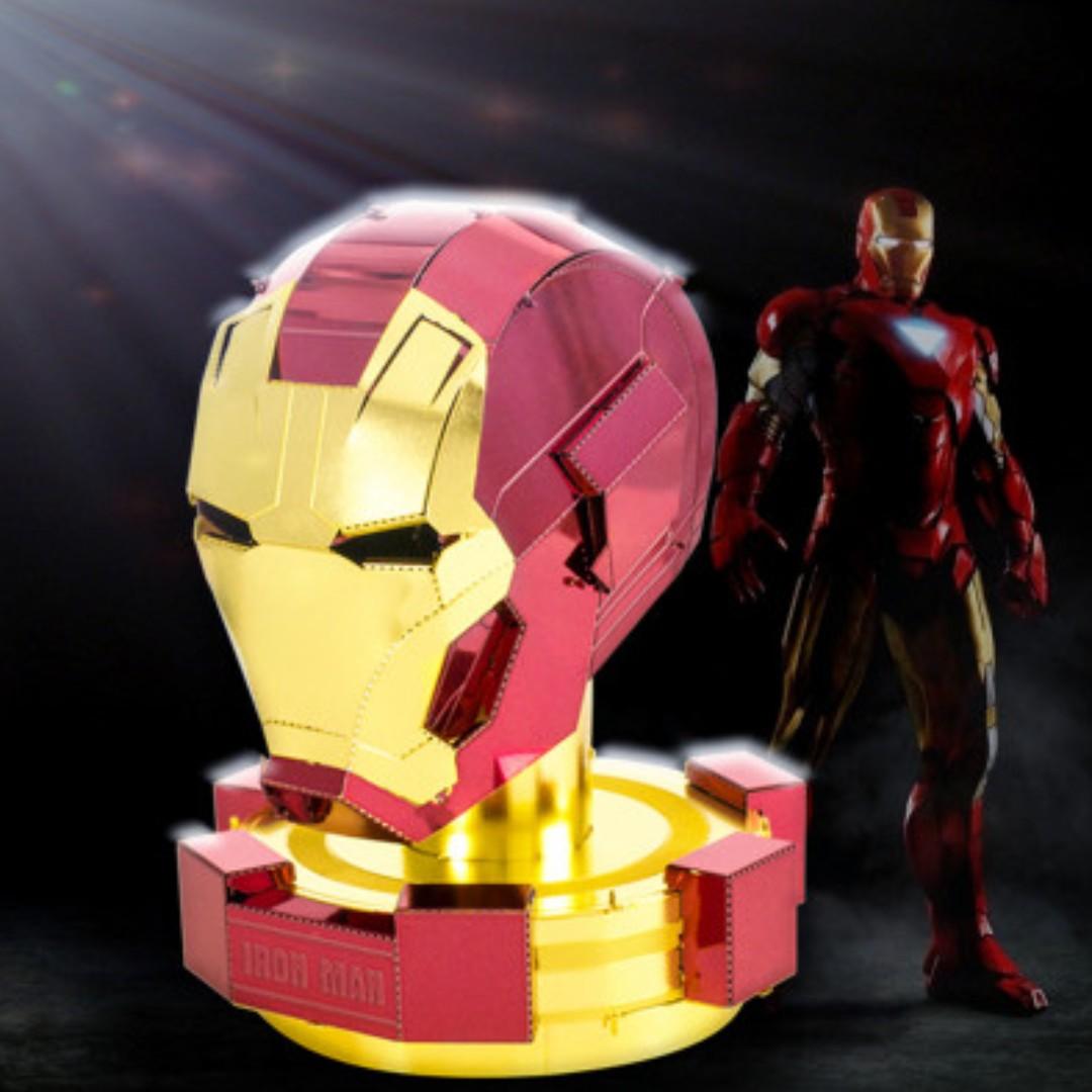Marvel "Iron Man Helmet" Laser Cut 3D Puzzle Figure (Easy), Hobbies & Toys, Toys & Games on