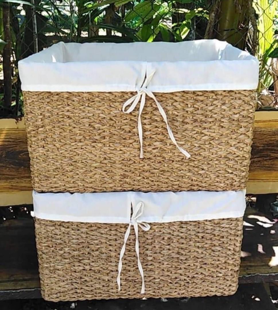 Native Hampers/Baskets (Category: Storage Boxes & Baskets) located in Las Pinas. Submitted by chelhq (Listing ID 232006295, Image 1). Description: HAMPERS - RECTANGULAR 16"x20"x12" - P990 16"x20"x12" with cover - 1,380 19"x19"x19.5" with cover - 1,450 (no lining) HAMPERS - ROUND 17"x19" with katsa lining - 950 17"x19" with katsa lining and cover - 1,340.