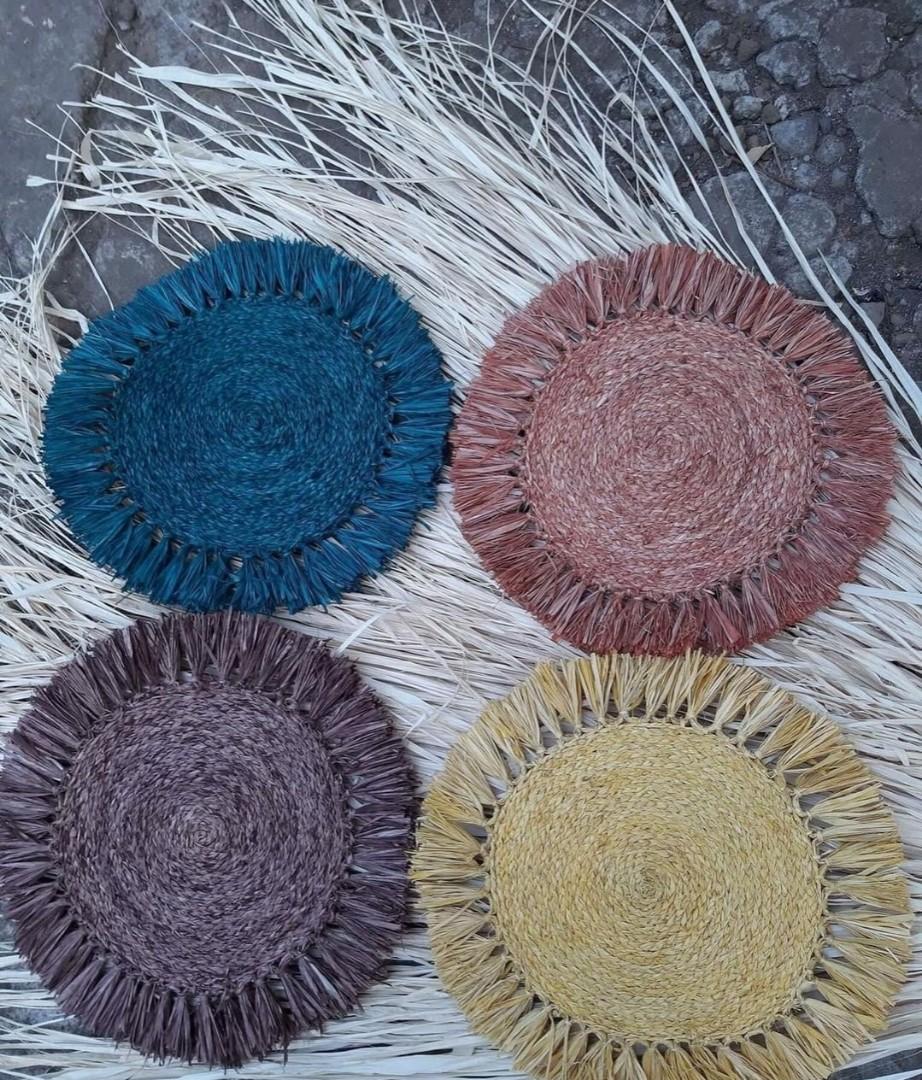 Native Raffia Placemats, Hobbies & Toys, Stationary & Craft, Handmade ...
