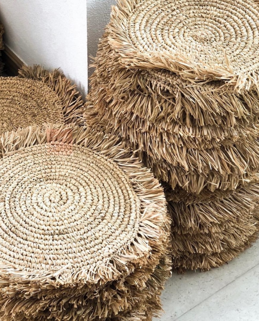 Native Raffia Placemats, Hobbies & Toys, Stationary & Craft, Handmade ...