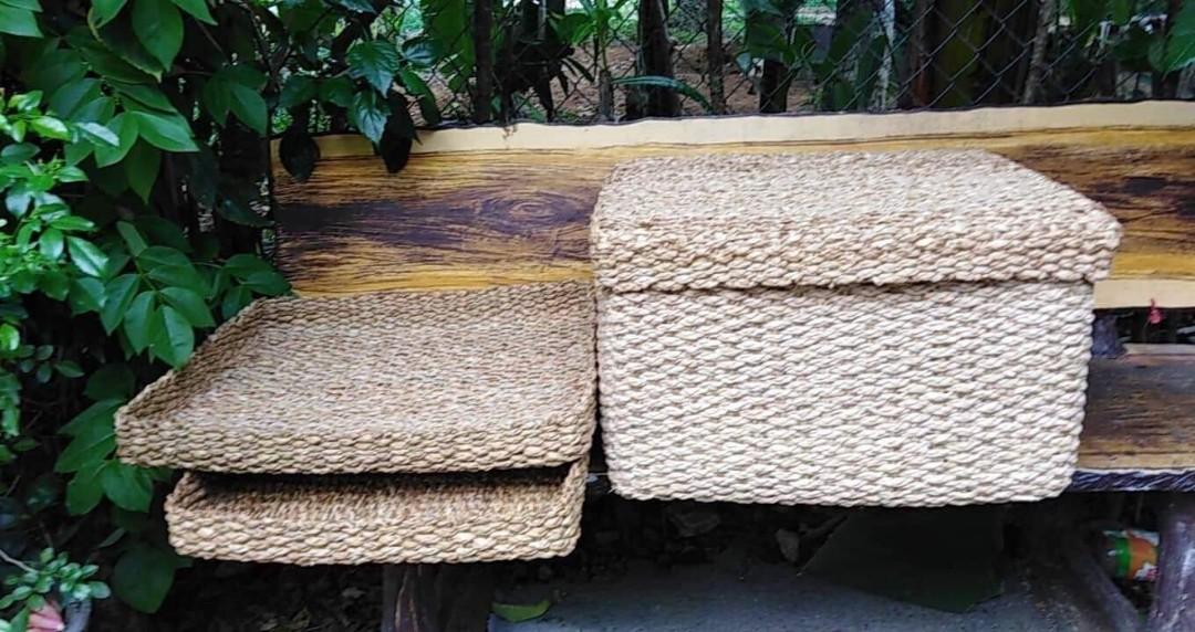 Native Rectangular Trays/Basket with Covers (Category: Storage Boxes & Baskets) located in Las Pinas. Submitted by chelhq (Listing ID 232005746, Image 1). Description: Rectangular Trays with Covers Small - 10"x13"x3.5" - P450.00 Large - 10"x13"x5" - P500.00.