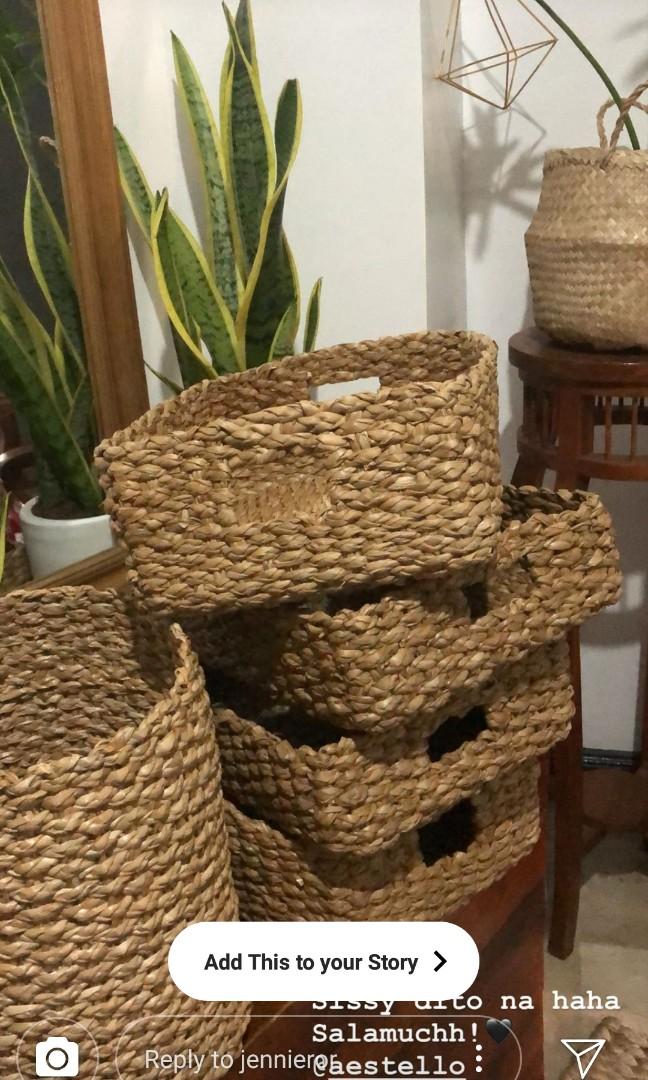 Native Rectangular Trays/Baskets (Category: Storage Boxes & Baskets) located in Las Pinas. Submitted by chelhq (Listing ID 232005416, Image 2). Description: Rectangular Trays with Holes or with Loop Handles Small - 10"x13"x3.5" - P360.00 Large - 10"x13"x5" - P400.00 XL - 14"x14"x8" - P700.00.