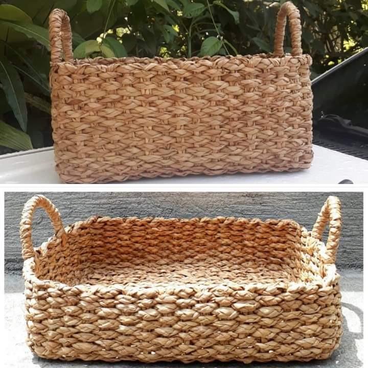 Native Rectangular Trays/Baskets (Category: Storage Boxes & Baskets) located in Las Pinas. Submitted by chelhq (Listing ID 232005416, Image 1). Description: Rectangular Trays with Holes or with Loop Handles Small - 10"x13"x3.5" - P360.00 Large - 10"x13"x5" - P400.00 XL - 14"x14"x8" - P700.00.