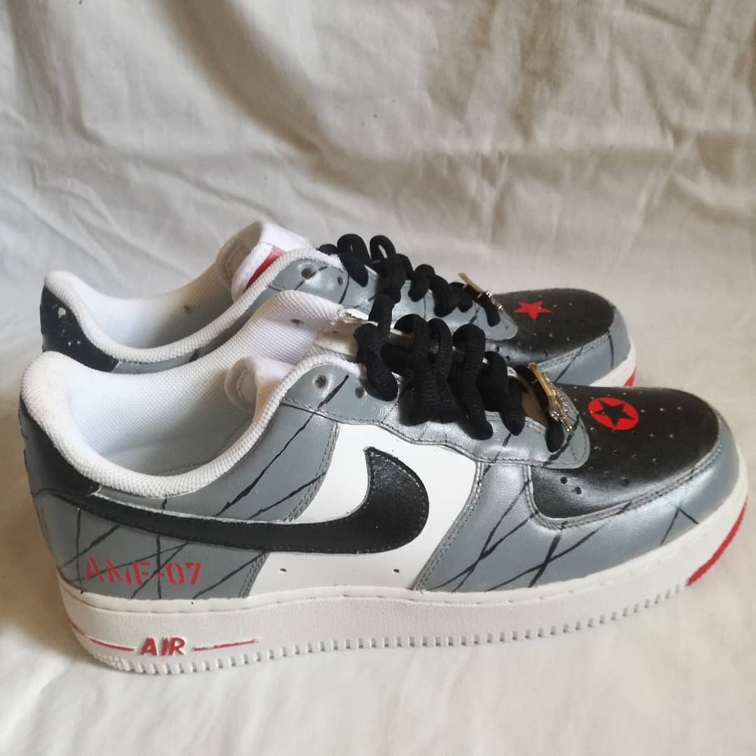 nike air force painted